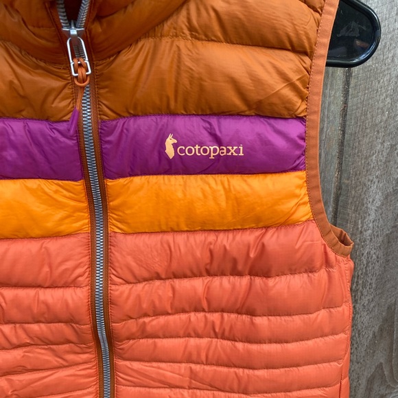 Cotopaxi Fuego Down Vest Mezcal and Nectar Orange Pink Yellow Small - Picture 6 of 8